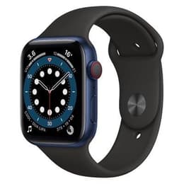 Apple Watch Series 6 (2020) GPS + Cellular 44 mm - Αλουμίνιο Μπλε - Sport band Μαύρο