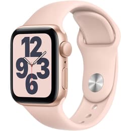 Apple Watch Series SE 1 (2020) GPS 44 mm - Αλουμίνιο Χρυσό - Sport band Ροζ