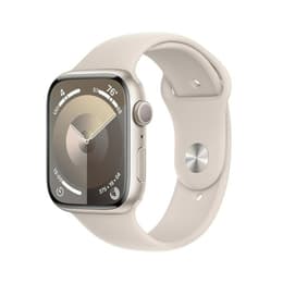 Apple Watch Series 9 (2023) GPS + Cellular 45 mm - Αλουμίνιο Starlight - Sport band Starlight