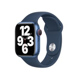 Apple Watch Series 7 (2021) GPS + Cellular 41 mm - Αλουμίνιο Μπλε - Sport band Μπλε