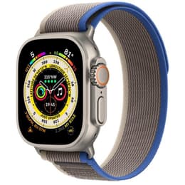 Apple Watch Ultra (2022) GPS + Cellular 49 mm - Τιτάνιο Φυσικό τιτάνιο - Βρόχος μονοπατιών Μπλε