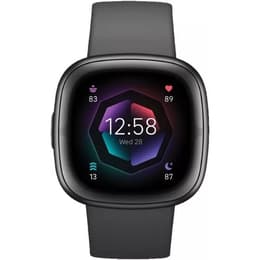 Fitbit Ρολόγια Sense 2 Παρακολούθηση καρδιακού ρυθμού GPS - Μαύρο