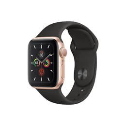 Apple Watch Series 5 (2019) GPS + Cellular 44 mm - Αλουμίνιο Χρυσό - Sport band Μαύρο