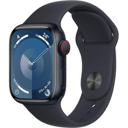 Apple Watch Series 9 (2023) GPS 41 mm - Αλουμίνιο Midnight - Sport band Μαύρο