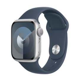 Apple Watch Series 9 (2023) GPS + Cellular 41 mm - Αλουμίνιο Ασημί - Sport band Μπλε