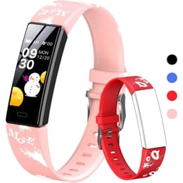 No Brand Ρολόγια Male female Fitness tracker Message Notifications Monitoring IP68 - Red and Pink Παρακολούθηση καρδιακού ρυθμού GPS - Κόκκινο/Ροζ