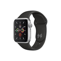 Apple Watch Series 5 (2019) GPS + Cellular 44 mm - Αλουμίνιο Ασημί - Sport band Μαύρο