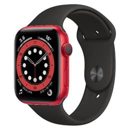 Apple Watch Series 6 (2020) GPS + Cellular 44 mm - Αλουμίνιο Κόκκινο - Sport band Μαύρο