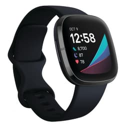 Fitbit Ρολόγια Sense Παρακολούθηση καρδιακού ρυθμού GPS - Μαύρο