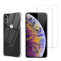 Προστατευτικό iPhone XS MAX 2 οθόνης - TPU - Διαφανές