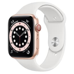 Apple Watch Series 5 (2019) GPS + Cellular 44 mm - Ανοξείδωτο ατσάλι Χρυσό - Sport band Άσπρο