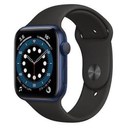 Apple Watch Series 6 (2020) GPS 44 mm - Αλουμίνιο Μπλε - Sport band Μαύρο