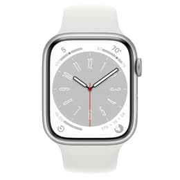 Apple Watch Series 9 (2023) GPS 41 mm - Αλουμίνιο Ασημί - Sport band Άσπρο