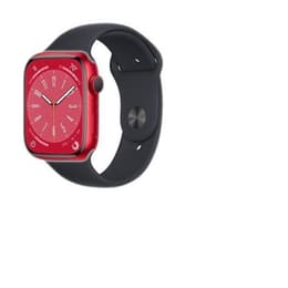 Apple Watch Series 8 (2022) GPS + Cellular 41 mm - Αλουμίνιο Κόκκινο - Sport band Μαύρο