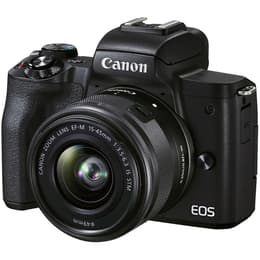 Instant EOS M50 Mark II - Μαύρο + Canon EF-M 15-45mm f/3.5-6.3 IS STM + EF-M 55-200mm f/4.5-6.3 IS STM f/3.5-6.3 + f/4.5-6.3