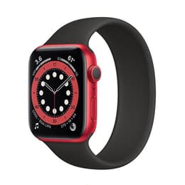 Apple Watch Series 6 (2020) GPS 44 mm - Αλουμίνιο Κόκκινο - Sport band Μαύρο