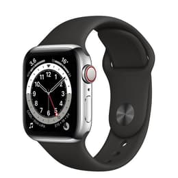 Apple Watch Series 5 (2019) GPS + Cellular 40 mm - Αλουμίνιο Ασημί - Sport band Μαύρο