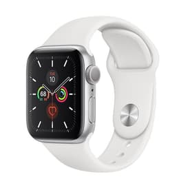 Apple Watch Series 5 (2019) GPS 44 mm - Αλουμίνιο Ασημί - Sport band Άσπρο