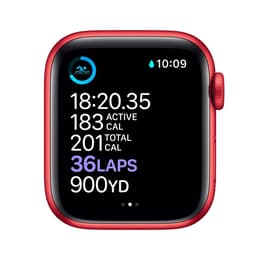 Apple Watch Series 6 (2020) GPS + Cellular 44 mm - Αλουμίνιο Κόκκινο - Sport band Μπλε