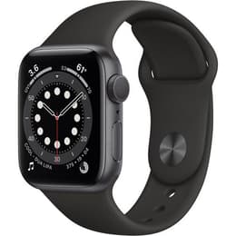 Apple Watch Series 6 (2020) GPS 44 mm - Αλουμίνιο Space Gray - Sport band Μαύρο