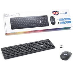 Simpletek Πληκτρολόγιο QWERTY Αγγλικά Ασύρματο M&K INGLESE UK Kit Mouse and Keyboard