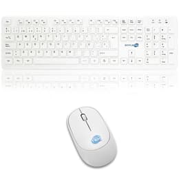 Simpletek Πληκτρολόγιο QWERTY Ισπανικό Ασύρματο M&K SPAGNOLA Kit Mouse and Keyboard