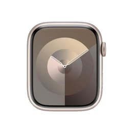 Apple Watch Series 7 (2021) - (το λουράκι δεν περιλαμβάνεται) - GPS 45 mm - Starlight Αλουμίνιο